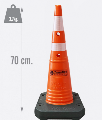 CÓD. 1570LB/2R KING CONE LIGHT FLEXIBLE CON BASE