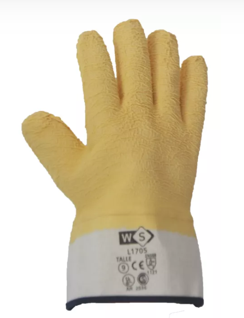 Guantes de Latex tipo mondongo puño lona L1705